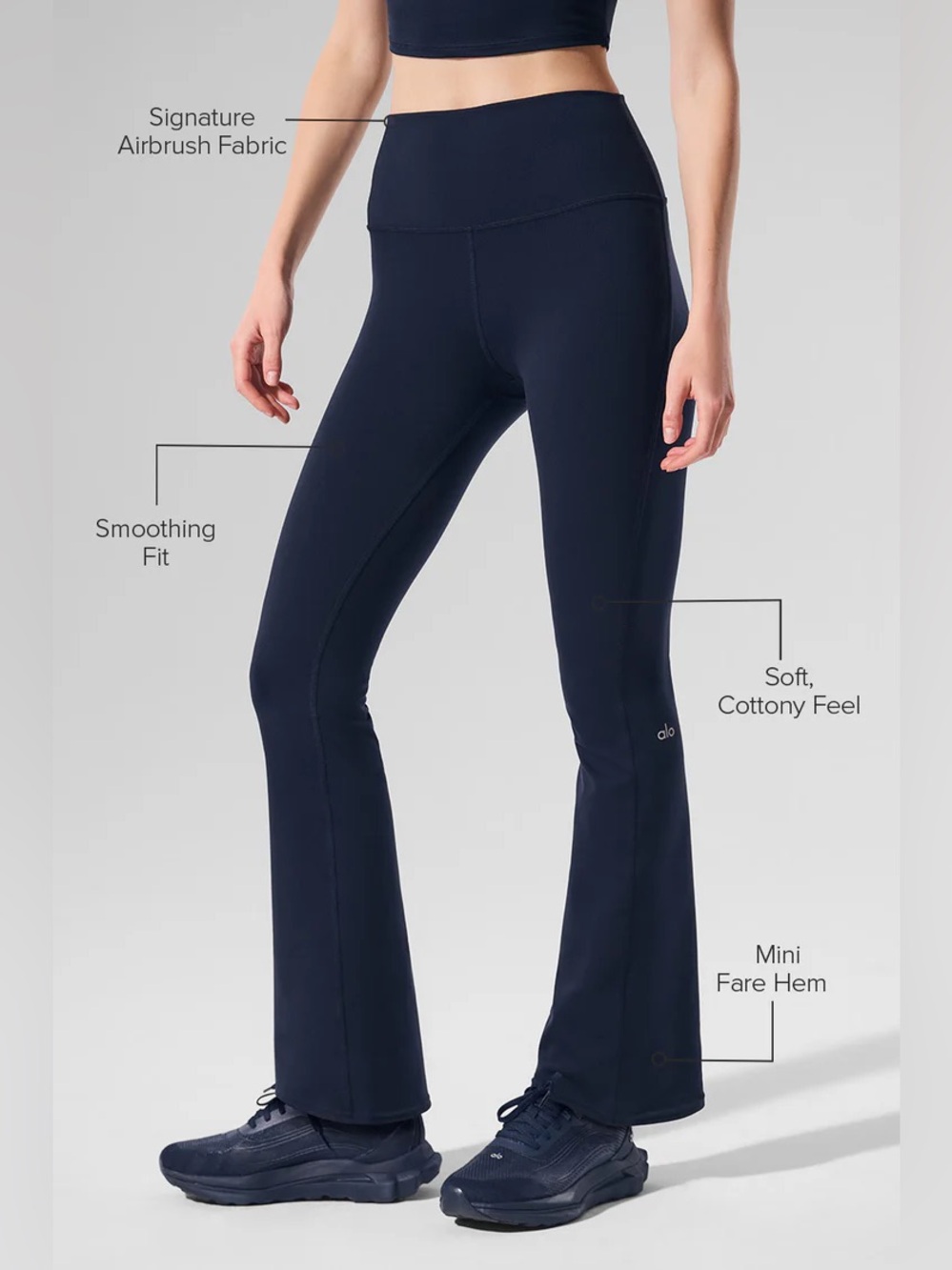 Airbrush High-Waist Bootcut 7/8 Legging
